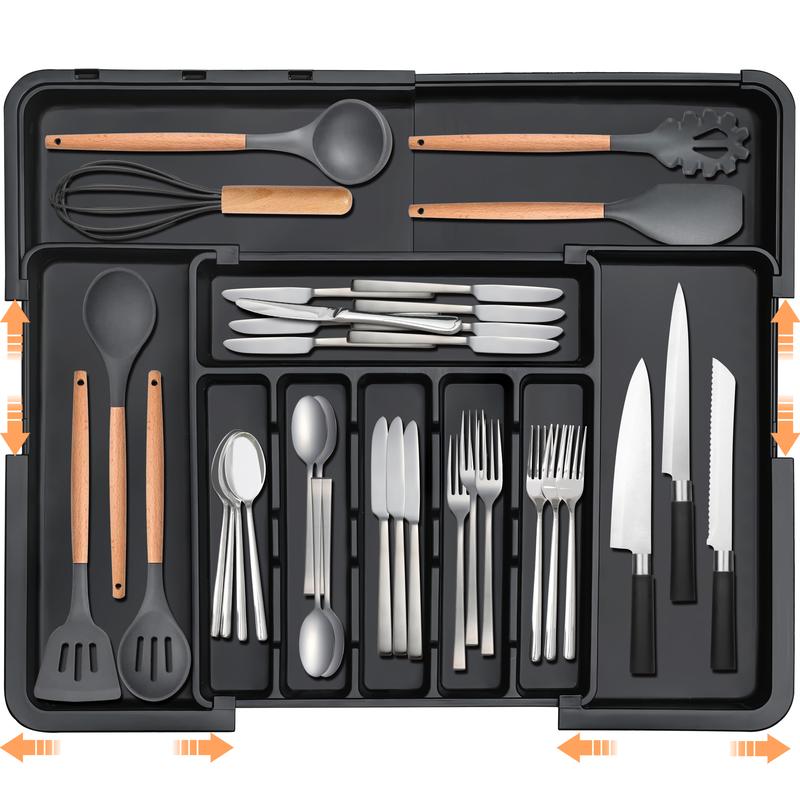 Silverware Organizer Expandable Kitchen Utensil Drawer